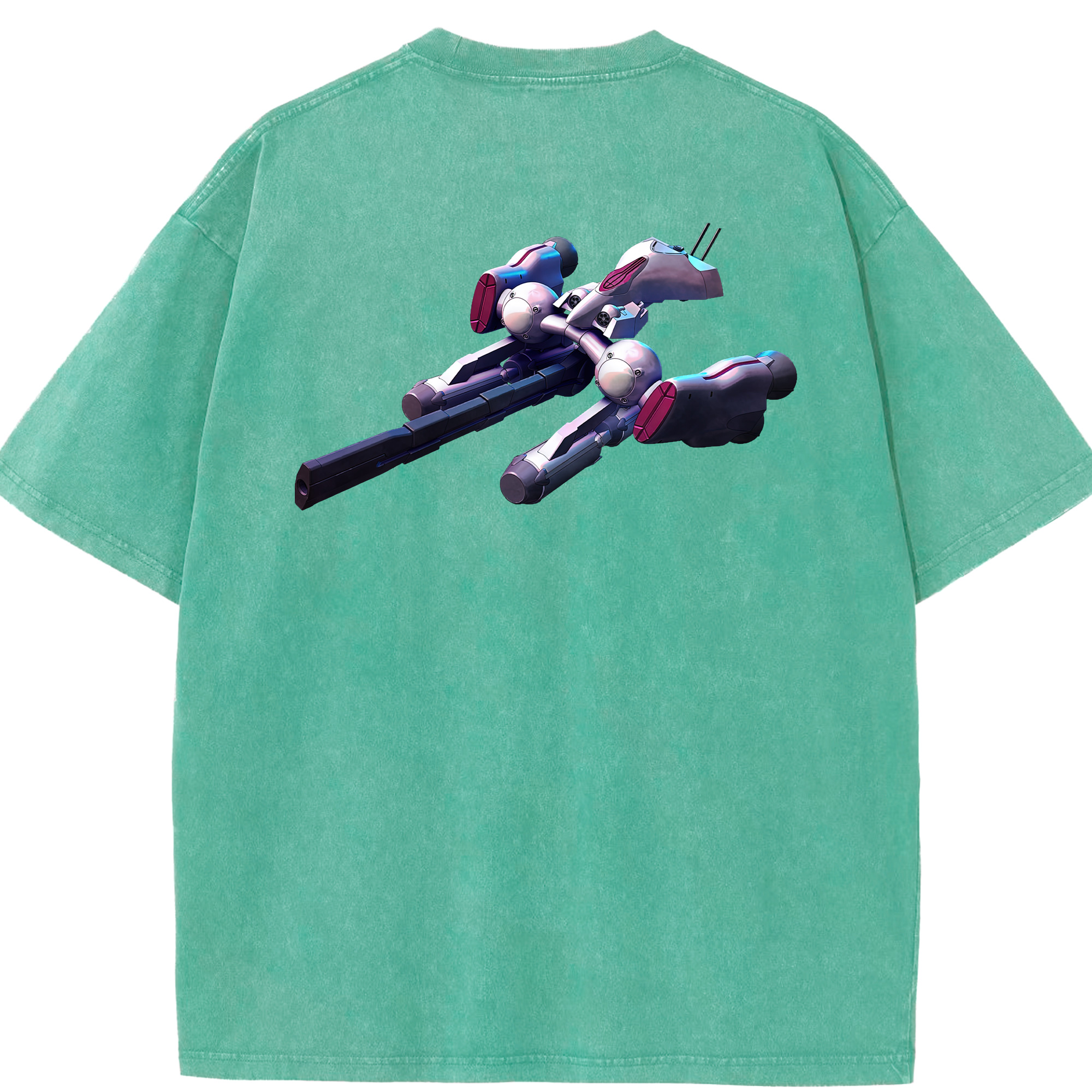 （画像用） 機動戦士ガンダム Mobile Suit Gundam 綿100% ヴィンテージ風 半袖Tシャツ（背面プリント）